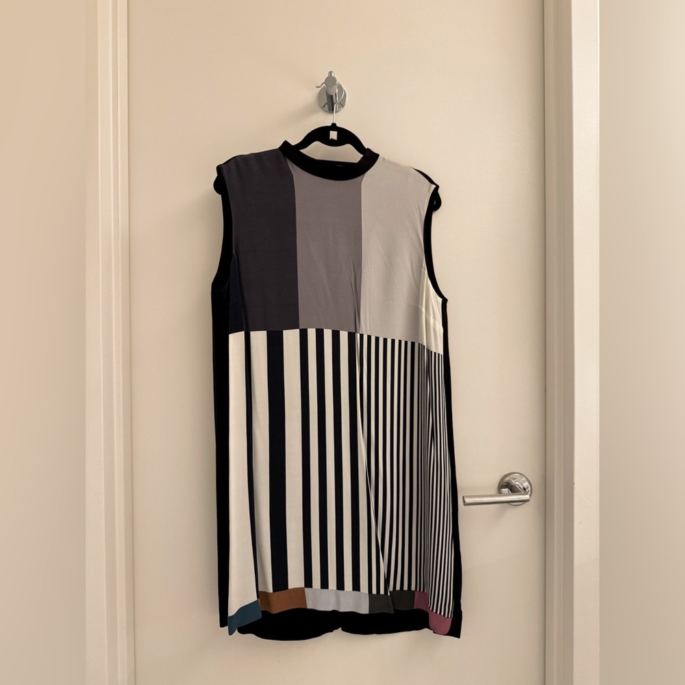 Striped Sleeveless Women's Dress